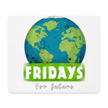 Fridays For Future Stop Climate Co2 Protest Gift - Mouse Pad (horizontal) - white - Front