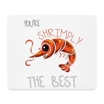 Love Shrimp Best Shrimp Sweet Funny Gift - Mouse Pad (horizontal) - white - Front