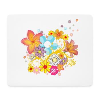 Frühling Frühlingszeit Frühlingsgefühle Geschenk - Mousepad (Querformat) - Weiß - Vorne