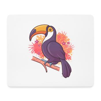 Tukan - Mousepad (Querformat) - Weiß - Vorne