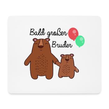 Bald großer Bruder, Geschwisterkind, Geburt Cool - Mousepad (Querformat) - Weiß - Vorne