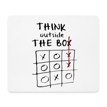 Sortez des sentiers battus Tic Tac Toe | T-shirt Unisexe - Tapis de souris (format paysage) - blanc - Devant