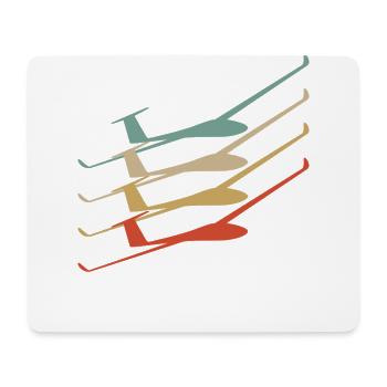 planeur - Tapis de souris (format paysage) - blanc - Devant