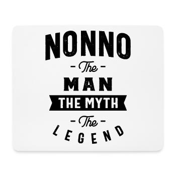 Mens Nonno The Man Myth Legend Grandpa Gift - Mouse Pad (horizontal) - white - Front