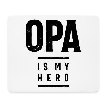 Geschenk für Opa | Opa ist mein Held | Opa Geschenk - Mousepad (Querformat) - Weiß - Vorne