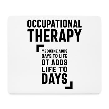 Ergotherapie Jobtitel Geschenk - Mousepad (Querformat) - Weiß - Vorne