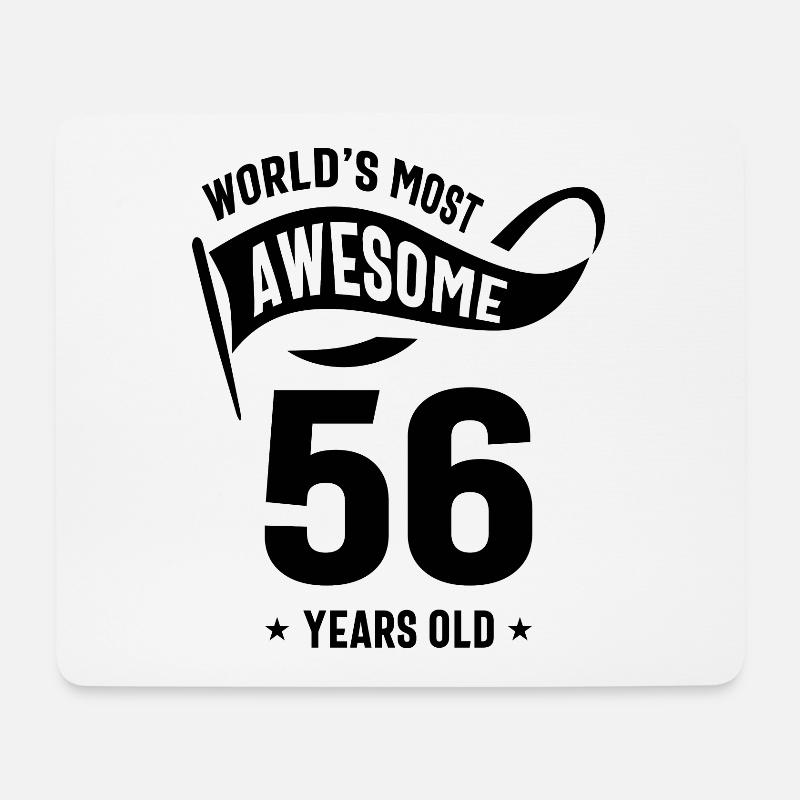 56 Jahre altes Geschenk | Geschenkideen zum 56. Geburtstag - Mousepad (Querformat) - Weiß