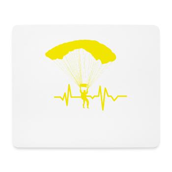 Skydiver / Sports extrêmes / Parapente / Parachute - Tapis de souris (format paysage) - blanc - Devant