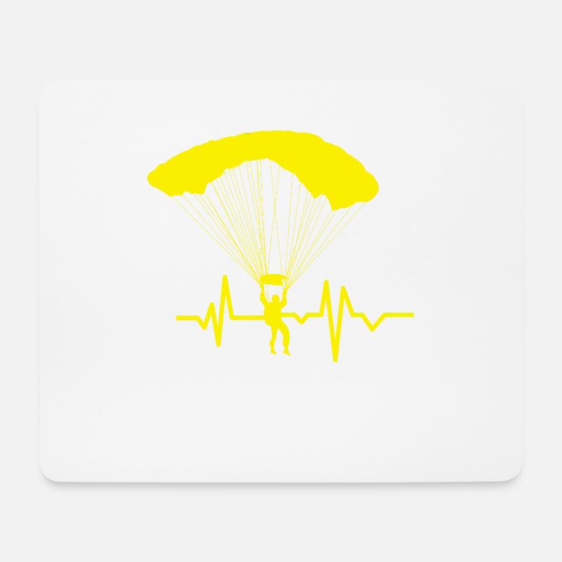 Skydiver / Extremsport / Paragliding / Fallschirm - Mousepad (Querformat) - Weiß