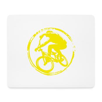 VTT / Montagne / Sports extrêmes / Cyclisme - Tapis de souris (format paysage) - blanc - Devant