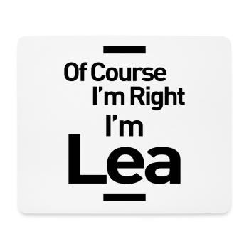 Lea Personalized Name Birthday Gift - Mouse Pad (horizontal) - white - Front