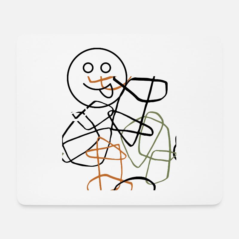 Abstract art - Mouse Pad (horizontal) - white