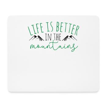 Maman de montagne - Tapis de souris (format paysage) - blanc - Devant