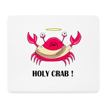 Crabe sacré drôle - Tapis de souris (format paysage) - blanc - Devant