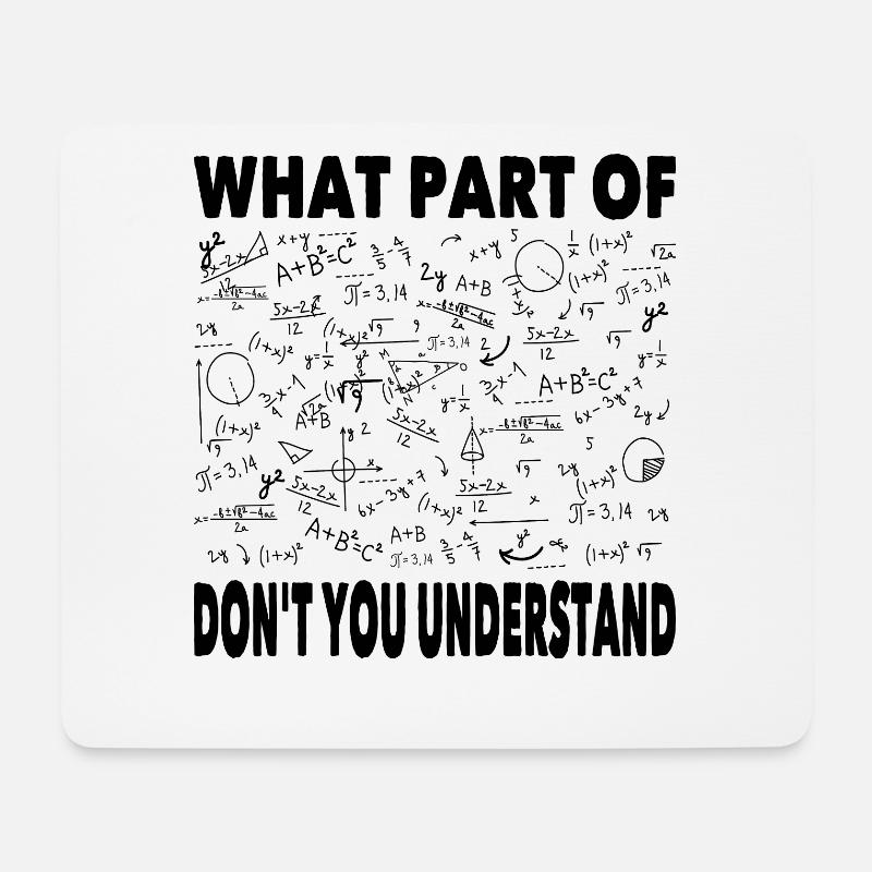 Mathe Rechnen Mathematik Mathematiker Geschenk - Mousepad (Querformat) - Weiß