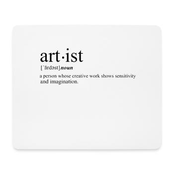 Artist artist humor - Mouse Pad (horizontal) - white - Front