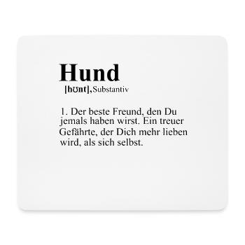 Meilleur ami de chien - Tapis de souris (format paysage) - blanc - Devant