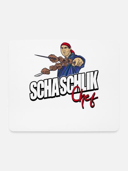 Schaschlik Fleisch Spieße Grillen BBQ Geschenkidee - Mousepad (Querformat) - Weiß