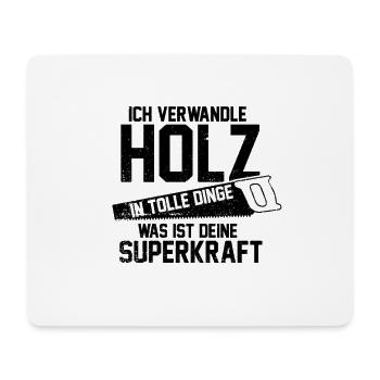 Tischler Meister Schreiner Holz Handwerk - Mousepad (Querformat) - Weiß - Vorne