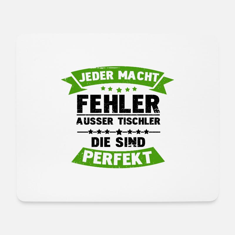 Tischler werden nicht aelter - Mousepad (Querformat) - Weiß