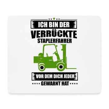 Staplerfahrer - Mousepad (Querformat) - Weiß - Vorne