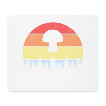 Pilze Pilzsammler Pilzsuche Retro Vintage Design - Mousepad (Querformat) - Weiß - Vorne