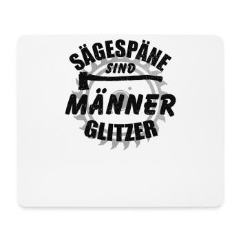 Les sciure sont des paillettes pour hommes - Tapis de souris (format paysage) - blanc - Devant