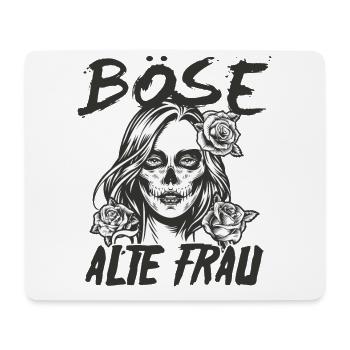 Böse alte Frau Día de Muertos - Mousepad (Querformat) - Weiß - Vorne