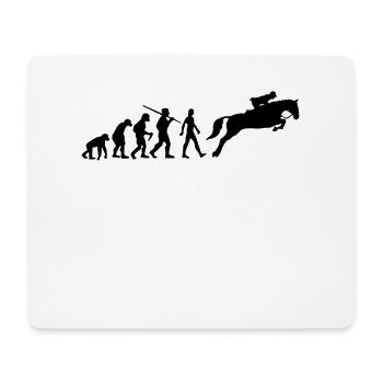 Reiterin Evolution Pferde - Mousepad (Querformat) - Weiß - Vorne