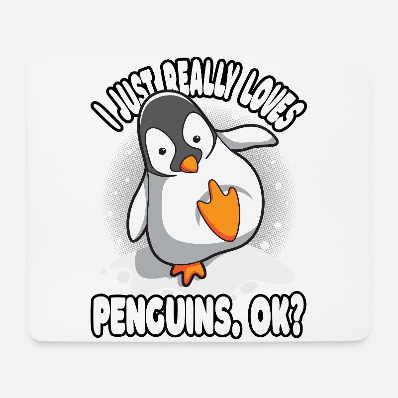 Pinguin Südpol Antarktis Lustiger Spruch Geschenk - Mousepad (Querformat) - Weiß