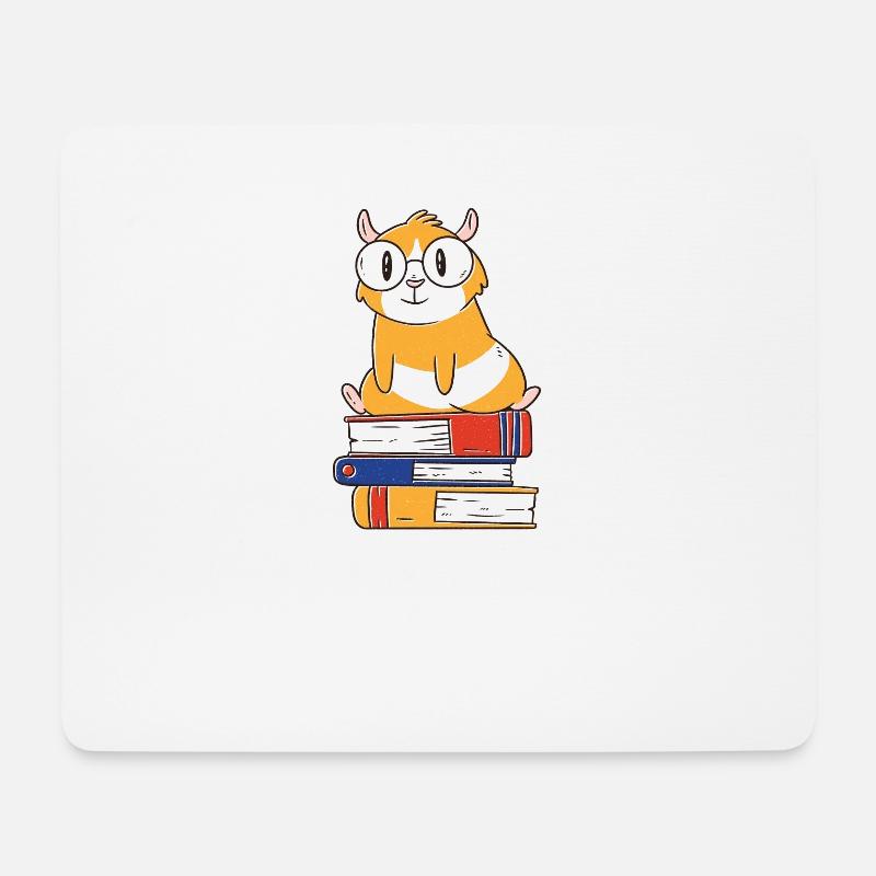 Die tut nix die will nur Bücher lesen Bücherwurm - Mousepad (Querformat) - Weiß