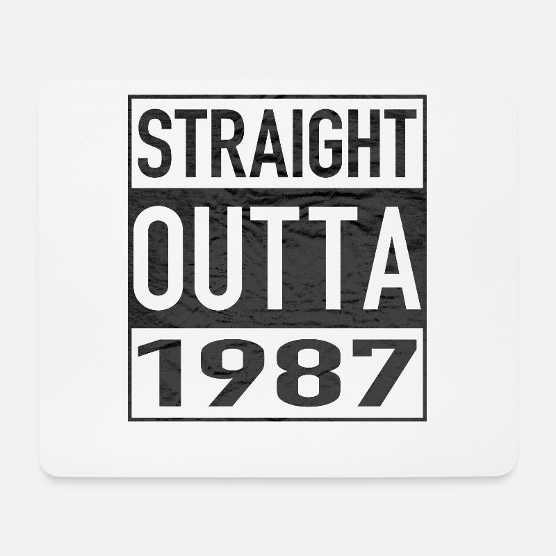 Straight Outta 1987 - Mousepad (Querformat) - Weiß