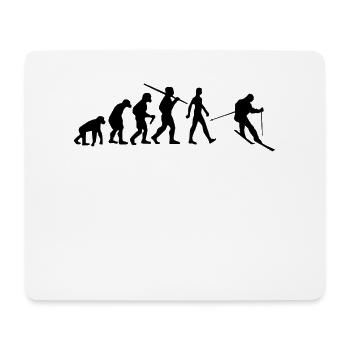 Skifahrer Evolution Skie - Mousepad (Querformat) - Weiß - Vorne
