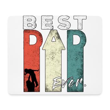 Best Dad Ever Retro Best Dad Expectant Dad - Mouse Pad (horizontal) - white - Front