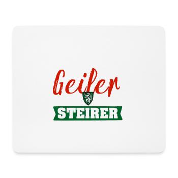 Geil Geiler Steirer - Mousepad (Querformat) - Weiß - Vorne