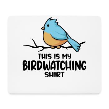 Bird Watching Orinthologist Birdwatching Gift - Mouse Pad (horizontal) - white - Front