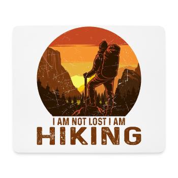 Hiking Nature Mountains Hiking Adventure Gift - Mouse Pad (horizontal) - white - Front
