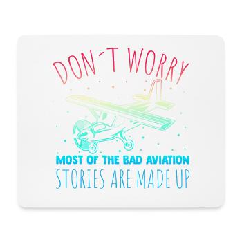 Pilot Flugzeut Aviator Fliegen Geschenk - Mousepad (Querformat) - Weiß - Vorne
