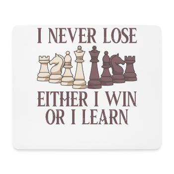 Schachspieler / Lustiges Schach Geschenk - Mousepad (Querformat) - Weiß - Vorne