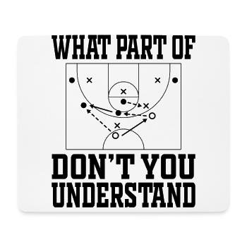 Basketball Trainer Taktik Streetball Geschenk - Mousepad (Querformat) - Weiß - Vorne