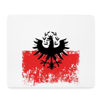 Tirol Wappen Rot Weiß Outfit - Mousepad (Querformat) - Weiß - Vorne