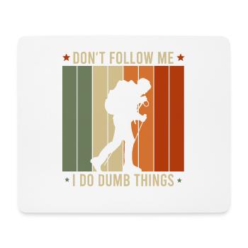 Hiking Funny saying Gift idea via ferrata - Mouse Pad (horizontal) - white - Front