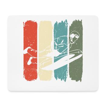 Airboarding Air Cushion Sled Airboard Winterspo - Mouse Pad (horizontal) - white - Front