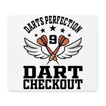 Darts Perfection 9 Darts Checkout - Darts Player - Mouse Pad (horizontal) - white - Front