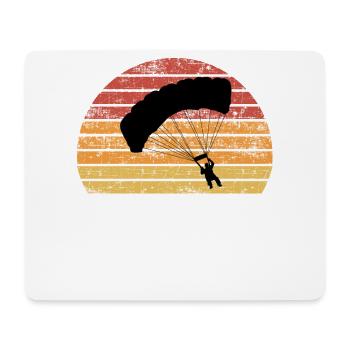 Fin de la zone de confort Jump Parachute - Tapis de souris (format paysage) - blanc - Devant