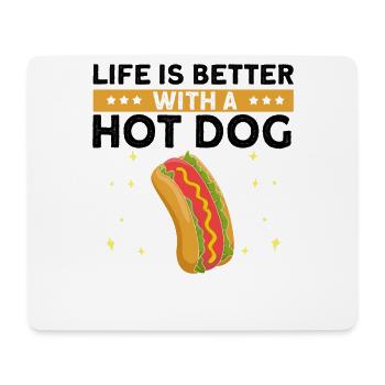 Hotdog Liebe Hot Dog Kartoffel Wurst - Mousepad (Querformat) - Weiß - Vorne