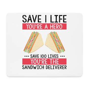 Food Makers Grill BBQ Sandwich Grill Master - Mouse Pad (horizontal) - white - Front