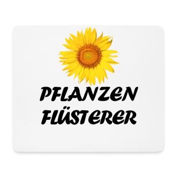 Gärtner Spruch Hobby Pflanzen Flüsterer Sonnen - Mousepad (Querformat) - Weiß - Vorne