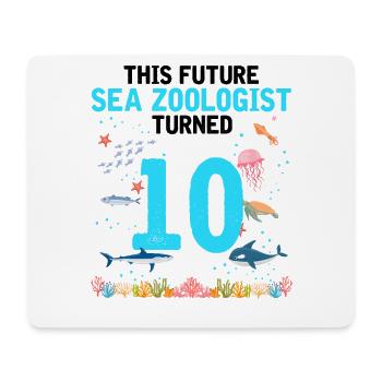 Zukünftiger Zooologe Geburtstag 10 Zehn Jahre - Mousepad (Querformat) - Weiß - Vorne