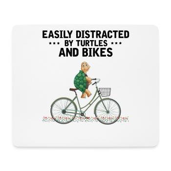 Turtles And Bicycles Bicycle Marine Biologist - Mouse Pad (horizontal) - white - Front